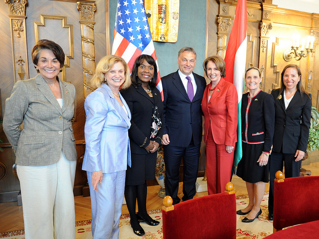 Pelosi and Members of the Delegation met today with Viktor Orbán