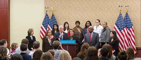 Congresswoman Pelosi and House Leadership celebrate the anniversary of the passage of the Affordable Care Act.