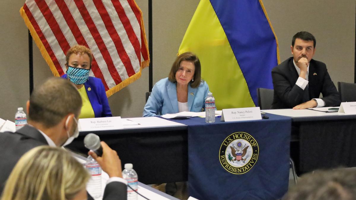 Congresswoman Nancy Pelosi joins with His Holiness the Dalai Lama during his visit to Congress to celebrate his role as a compassionate religious leader, an astute diplomat, and an undaunted believer in the power of nonviolence for the Tibetan people
