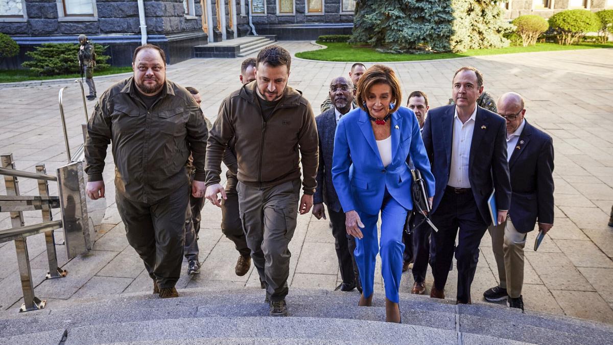 Congresswoman Nancy Pelosi and Members of Congress visit Kyiv, Ukraine