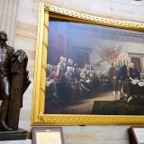 Statue of George Washington in the US Capitol Rotunda