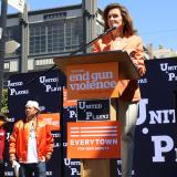 Nancy Pelosi speaking about gun violence.