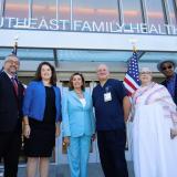 Congresswoman Nancy Pelosi tours the South of Market Health Center, which opened it doors in March 2011 and serves twice the number of patients as the existing health center with the passage of the Affordable Care Act.