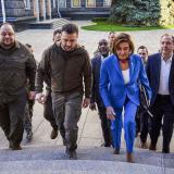 Congresswoman Nancy Pelosi and Members of Congress visit Kyiv, Ukraine