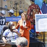 Congresswoman Pelosi joins Social Security beneficiaries at the Bayview’s Rosa Parks Senior Center