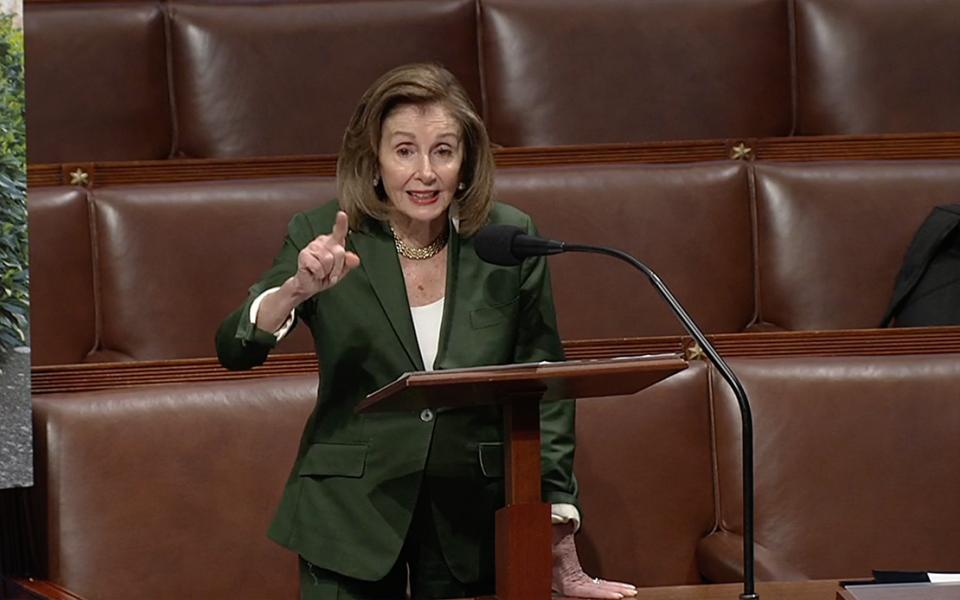 Speaker Pelosi Delivering Remarks