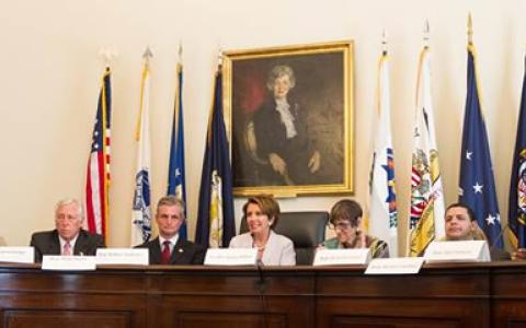 Congresswoman Nancy Pelosi joins with House Democrats for the hearing ‘A Conversation on Race and Justice in America'.
