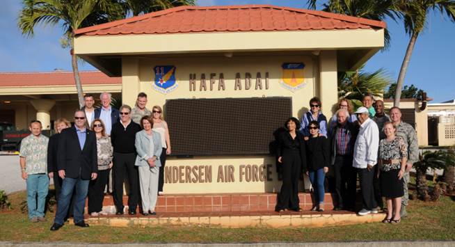 Leader Pelosi and Members of the Congressional Delegation arrived in Guam Saturday evening to refuel and receive a briefing from U.S. Air Force 36th Wing Mission Commander Andrew Toth.
