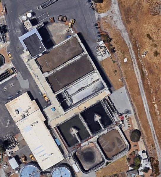 View overtop of the SFO Treatment Plant 