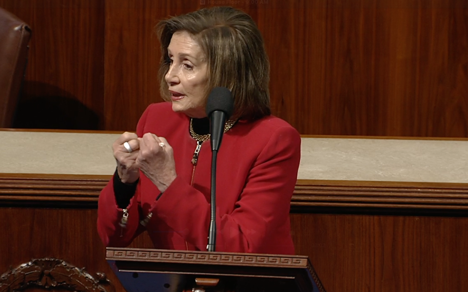 Speaker Pelosi Delivering Remarks