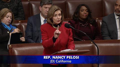 Speaker Pelosi Delivering Remarks